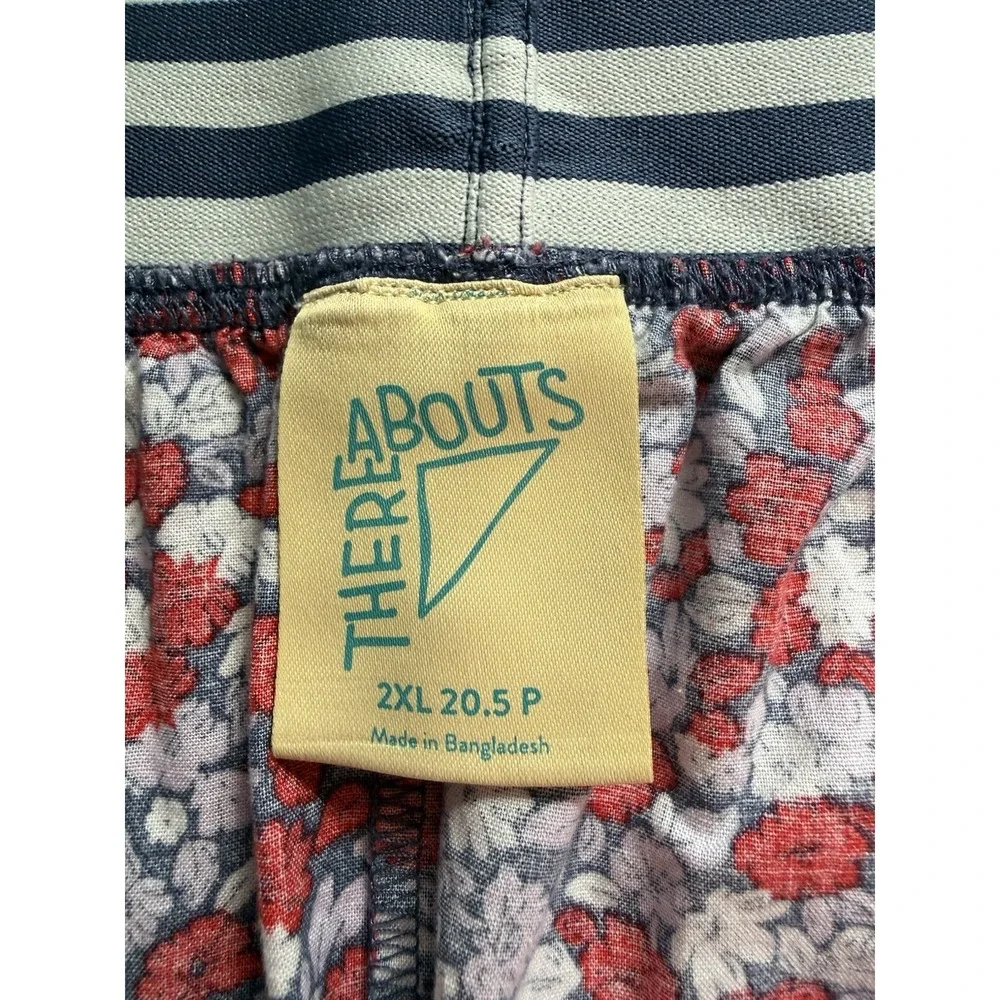 THEREABOUTS Girl 2XL (20.5)P SUMMER FLORAL Print Skirt ELASTIC waist